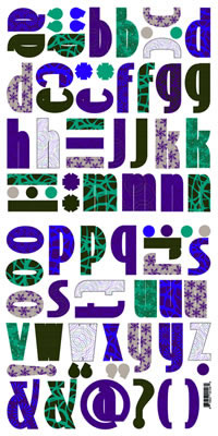Luxe Designs - Chemise 12x24 Alpha Die Cuts  (pack of 5)